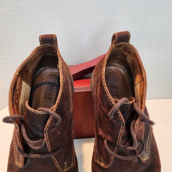 MEN'S Sz. 10 Born Genuine Suede McNeil Collection Lace-Up Chukka Dark Brown - Picture 6 of 9